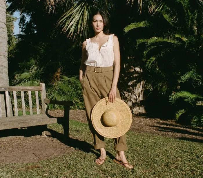 Shop LOUVRE PANT Boscage DEN Pants and Shorts