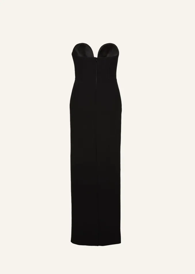 Shop Magda Butrym Dresses Bustier Gown In Black Shop Magda Butrym Dresses Bustier Gown In Black