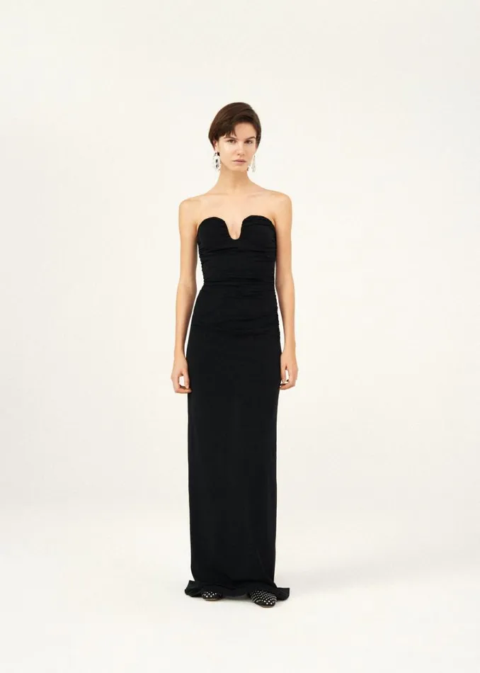 Shop Magda Butrym Dresses Bustier Maxi Dress In Black Shop Magda Butrym Dresses Bustier Maxi Dress In Black