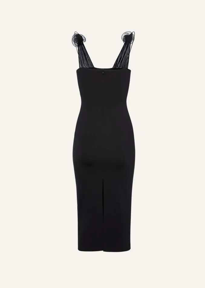 Shop Magda Butrym Dresses Muslin Straps Tube Dress In Black Shop Magda Butrym Dresses Muslin Straps Tube Dress In Black