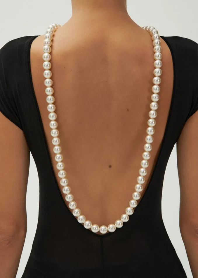 Shop Magda Butrym Jewelry Matinee Double Pearl Necklace Shop Magda Butrym Jewelry Matinee Double Pearl Necklace