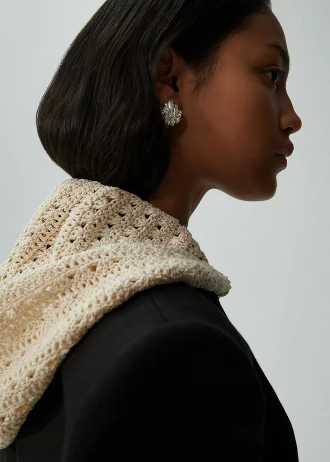 Shop Magda Butrym Jewelry Retro Crystal Encrusted Earrings In Silver Shop Magda Butrym Jewelry Retro Crystal Encrusted Earrings In Silver