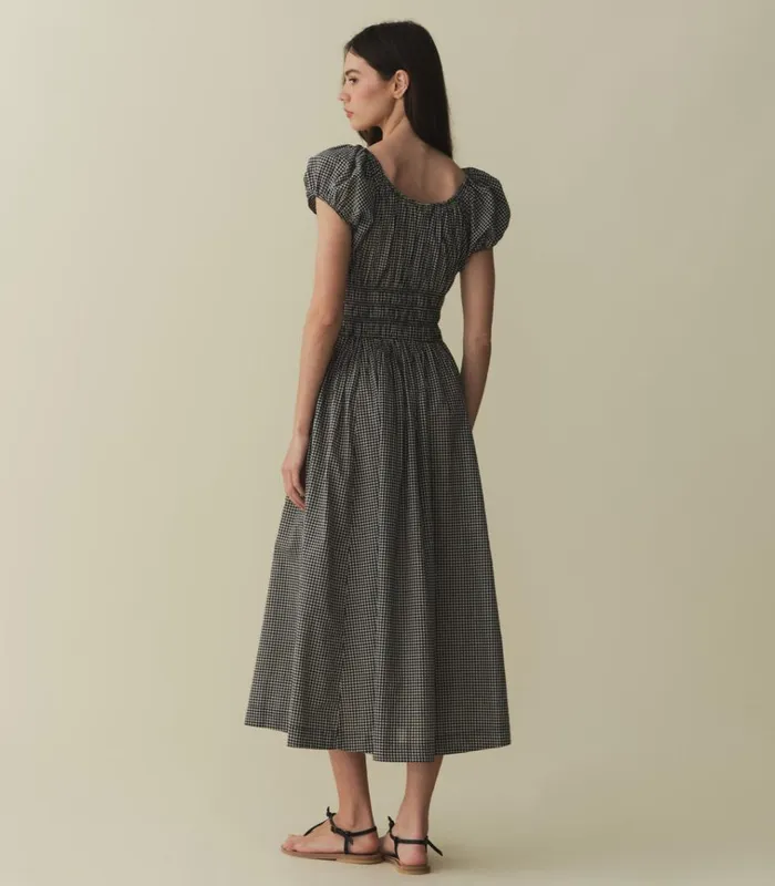 Shop QUINN DRESS La Maddalena Gingham DEN Dresses