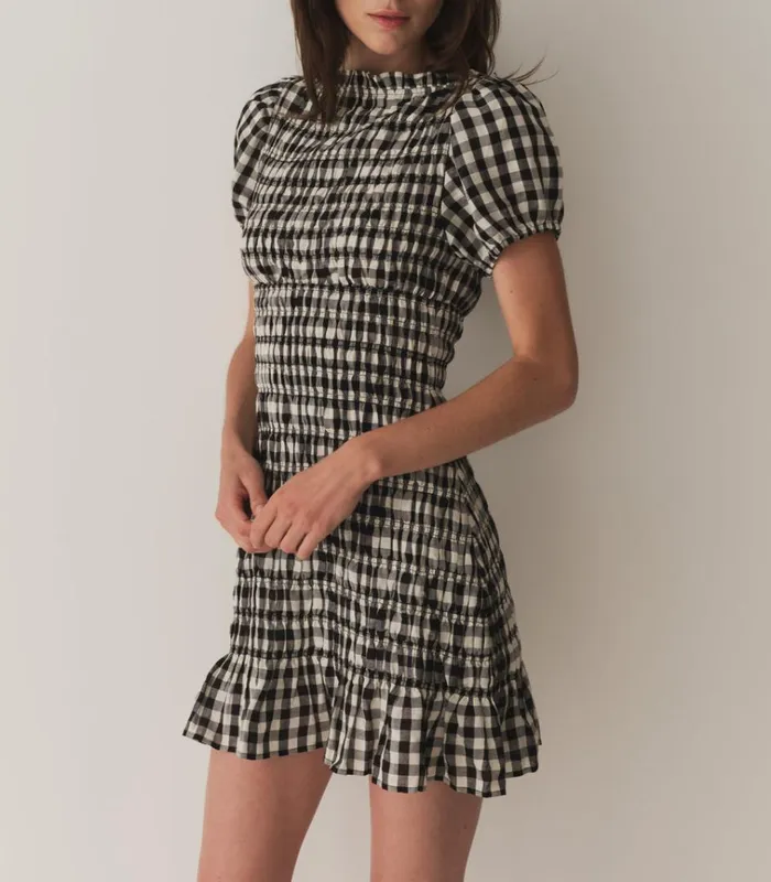 Shop RIZZO DRESS Marilyn Gingham DEN Dresses