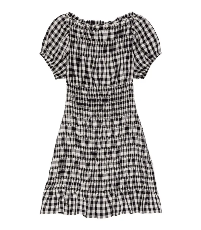 Shop RIZZO DRESS Marilyn Gingham DEN Dresses
