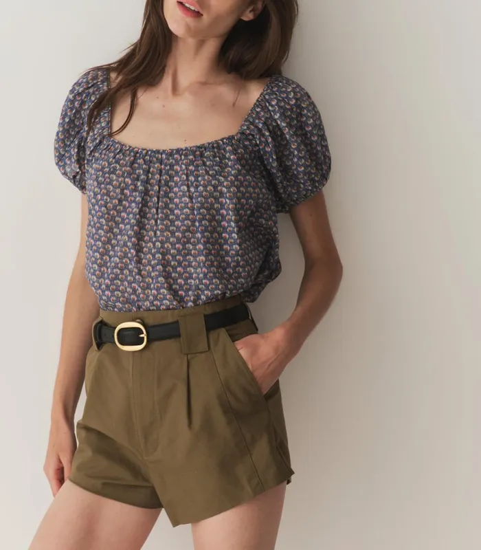 Shop TONYA TOP Dahlia Ikat DEN Tops