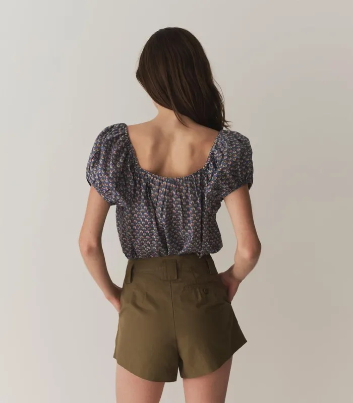 Shop TONYA TOP Dahlia Ikat DEN Tops