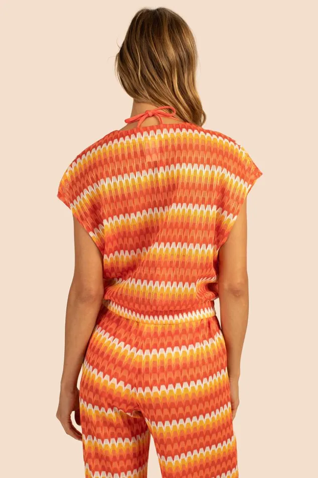 SHOP Trina Turk MATCHING SWIM SETS SUNRAY CROCHET SLEEVELESS CROP TOP