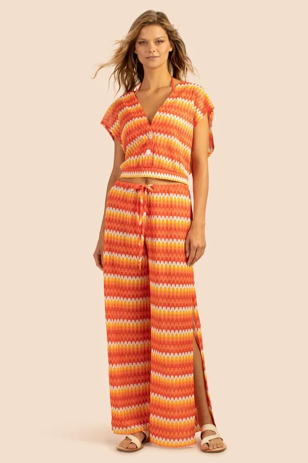 SHOP Trina Turk MATCHING SWIM SETS SUNRAY CROCHET SLEEVELESS CROP TOP