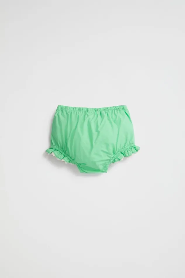 Shorts Baby Seed Heritage Ricrac Trim Bloomer Pine Lime
