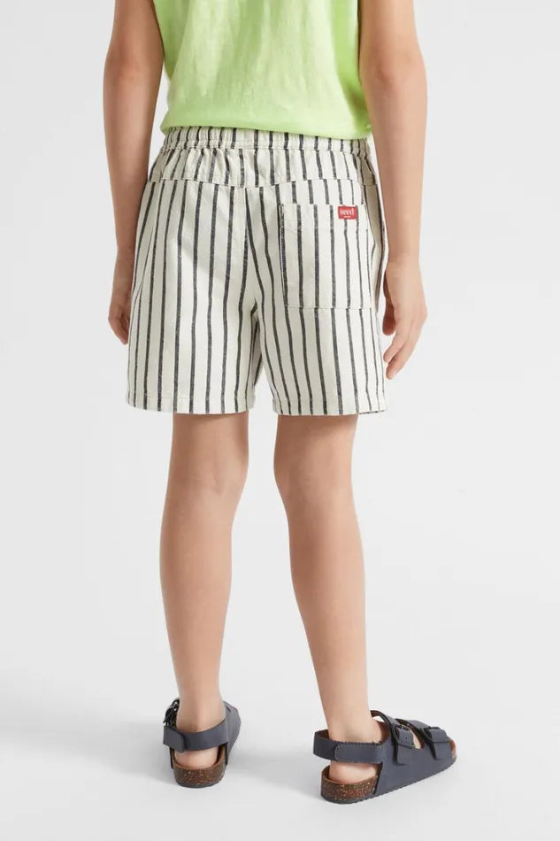 Shorts Boy Seed Heritage Stripe Short Off White