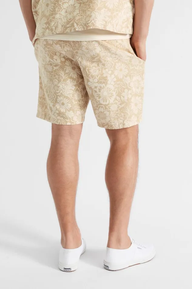 Shorts Man Seed Heritage Resort Short Sand Floral Shorts Man Seed Heritage Resort Short Sand Floral
