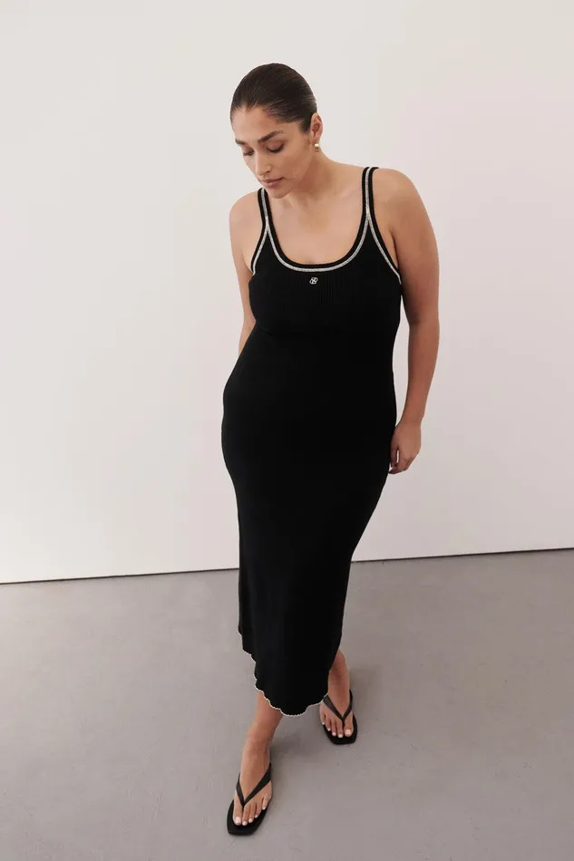 SIGNATURE CONTRAST SCOOP MIDI DRESS Women DISSH Midi Dresses