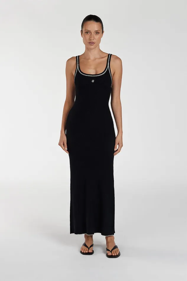 SIGNATURE CONTRAST SCOOP MIDI DRESS Women DISSH Midi Dresses