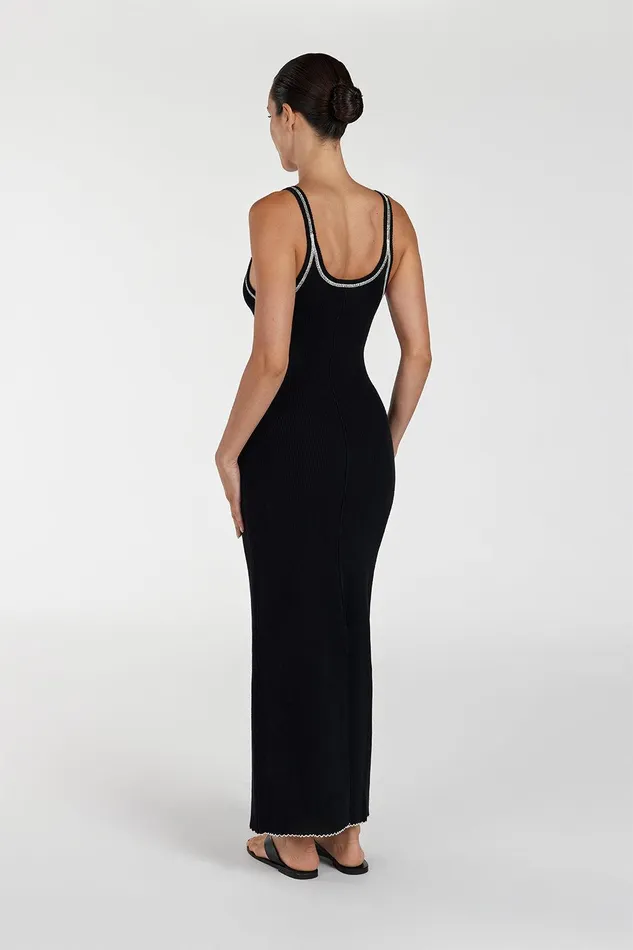 SIGNATURE CONTRAST SCOOP MIDI DRESS Women DISSH Midi Dresses