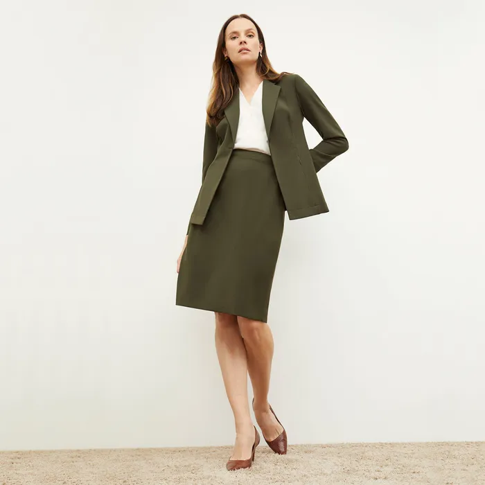 Skirts The Cobble Hill Skirt 8211 OrigamiTech Olive M M LaFleur Women