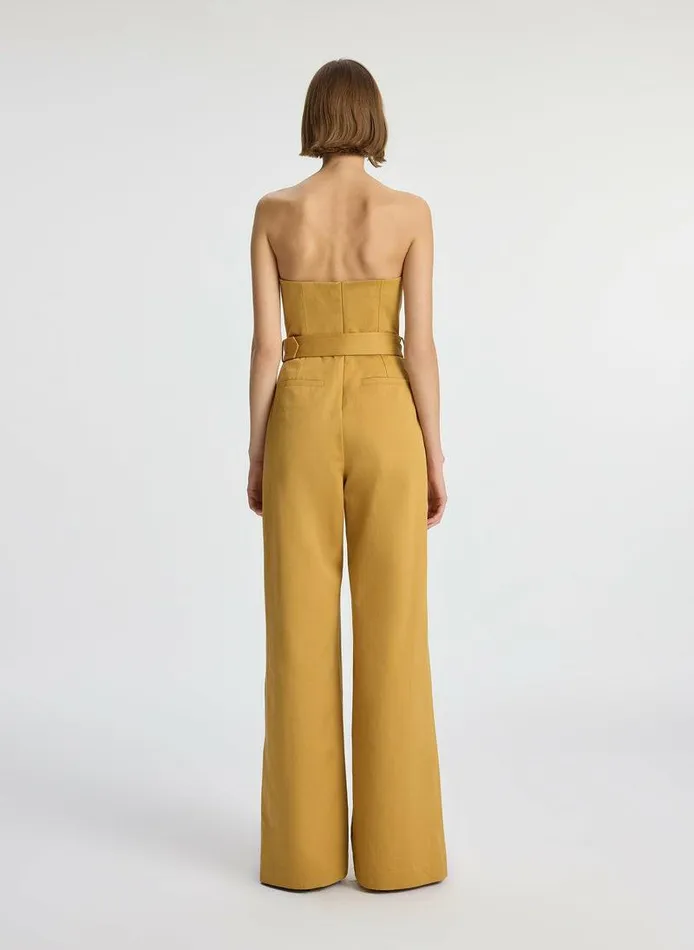 Skirts Women ALC Presley Strapless Cotton Jumpsuit Aged Bronze Skirts Women ALC Presley Strapless Cotton Jumpsuit Aged Bronze