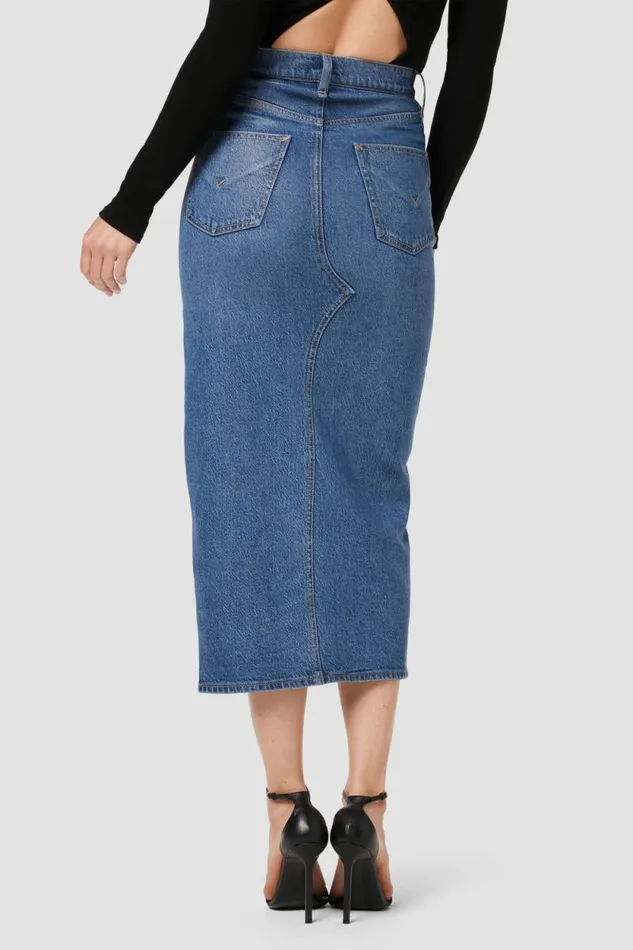Skirts Women Hudson Jeans Reconstructed Skirt Coated Indigo Skirts Women Hudson Jeans Reconstructed Skirt Coated Indigo