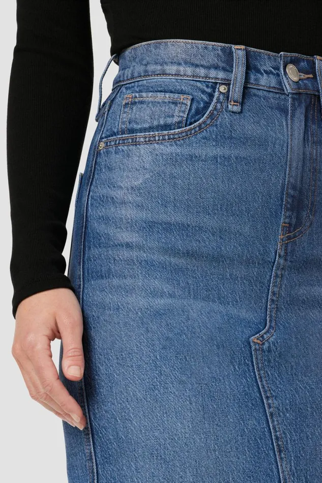 Skirts Women Hudson Jeans Reconstructed Skirt Coated Indigo Skirts Women Hudson Jeans Reconstructed Skirt Coated Indigo