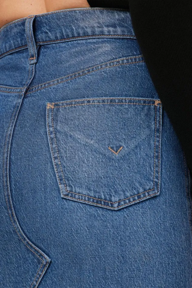 Skirts Women Hudson Jeans Reconstructed Skirt Coated Indigo Skirts Women Hudson Jeans Reconstructed Skirt Coated Indigo