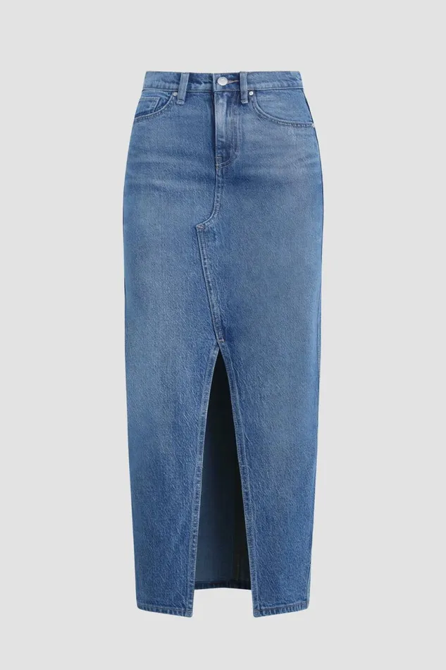 Skirts Women Hudson Jeans Reconstructed Skirt Coated Indigo Skirts Women Hudson Jeans Reconstructed Skirt Coated Indigo