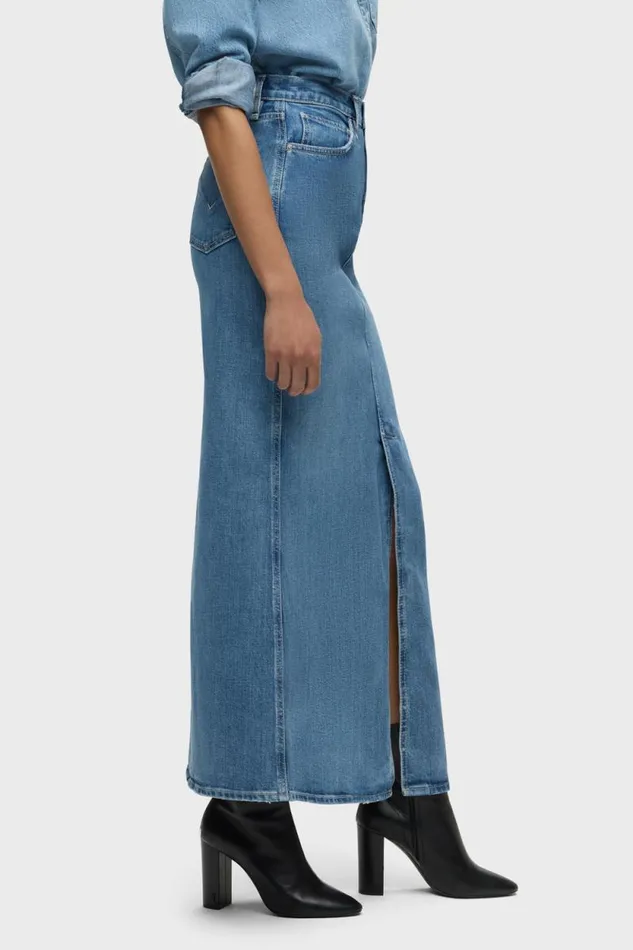 Skirts Women Hudson Jeans Reconstructed Skirt Maxi Sugarcoat Skirts Women Hudson Jeans Reconstructed Skirt Maxi Sugarcoat