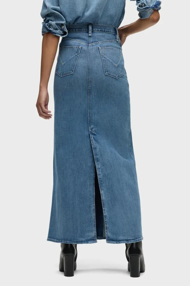 Skirts Women Hudson Jeans Reconstructed Skirt Maxi Sugarcoat Skirts Women Hudson Jeans Reconstructed Skirt Maxi Sugarcoat
