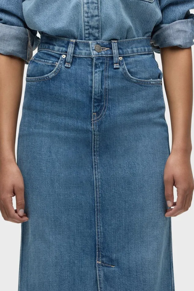 Skirts Women Hudson Jeans Reconstructed Skirt Maxi Sugarcoat Skirts Women Hudson Jeans Reconstructed Skirt Maxi Sugarcoat