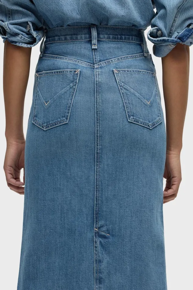 Skirts Women Hudson Jeans Reconstructed Skirt Maxi Sugarcoat Skirts Women Hudson Jeans Reconstructed Skirt Maxi Sugarcoat
