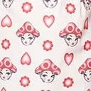 Smak Parlour Pink and Red Madam Mushroom Mod Skirt Clothing Unique Vintage Skirts