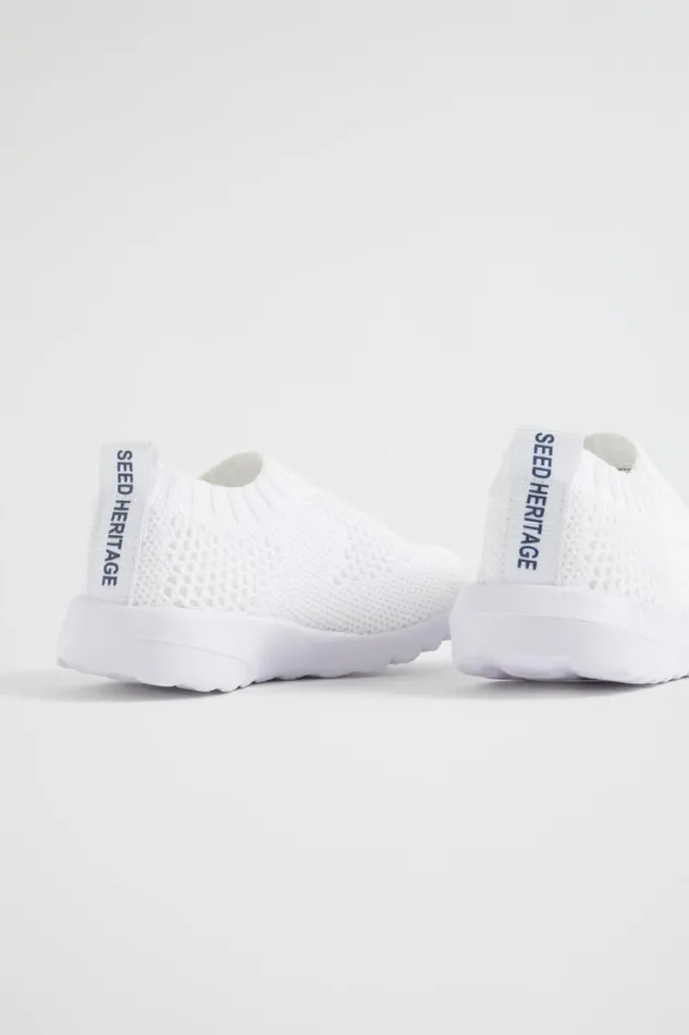 Sneakers and Trainers Baby Seed Heritage Knit Sneaker White