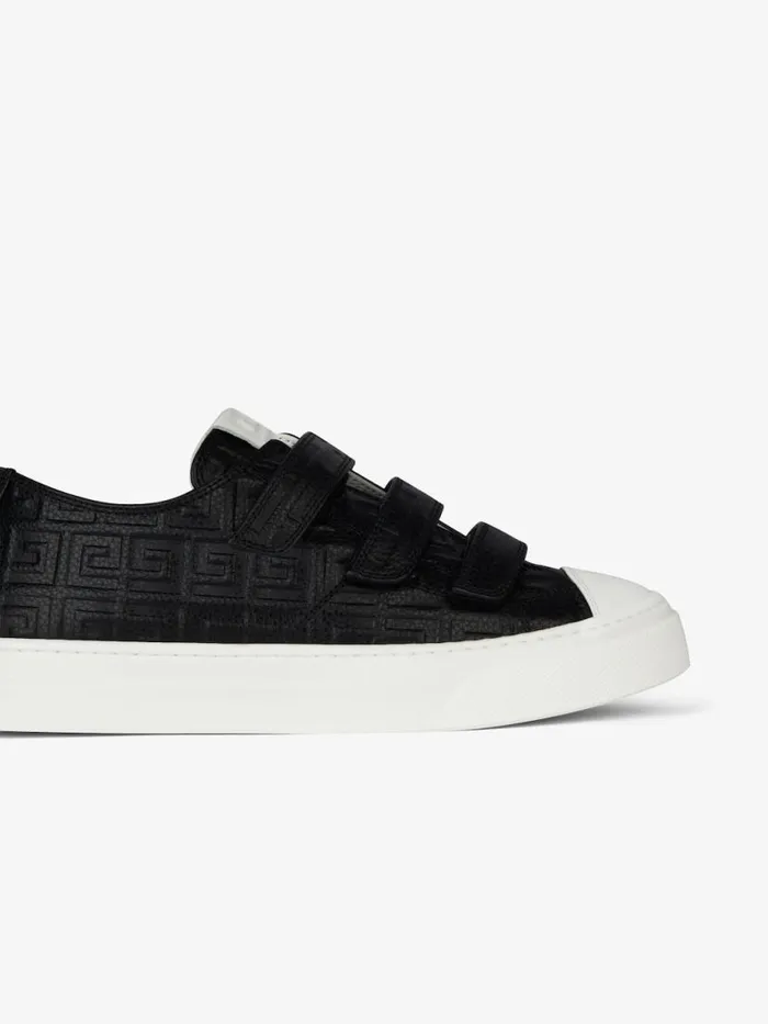 Sneakers City In 4g Leather Black Kids Givenchy