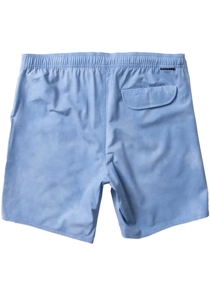 Solid Sets 17quot Ecolastic Boardshort Blue Wash Men Vissla Boardshorts