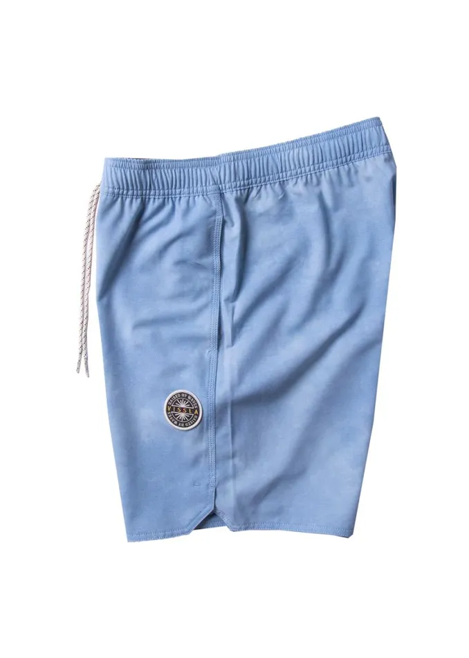 Solid Sets 17quot Ecolastic Boardshort Blue Wash Men Vissla Boardshorts
