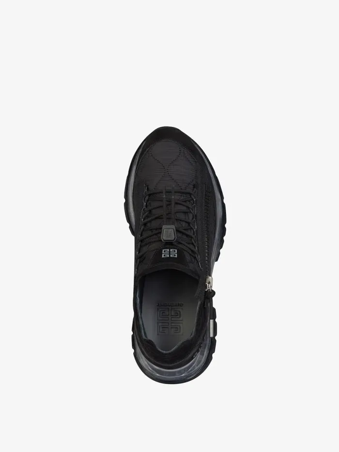 Spectre Sneakers In Quilted Fabric And Suede Blackgrey Men Givenchy Sneakers