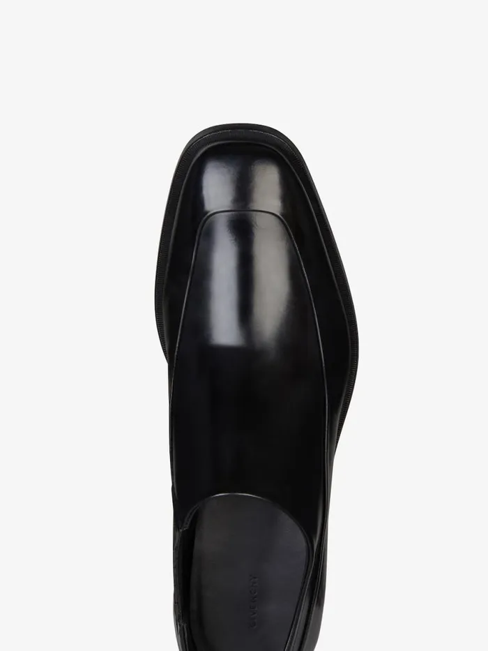 Squared Derbies In Leather Black Men Givenchy Boots and Loafers