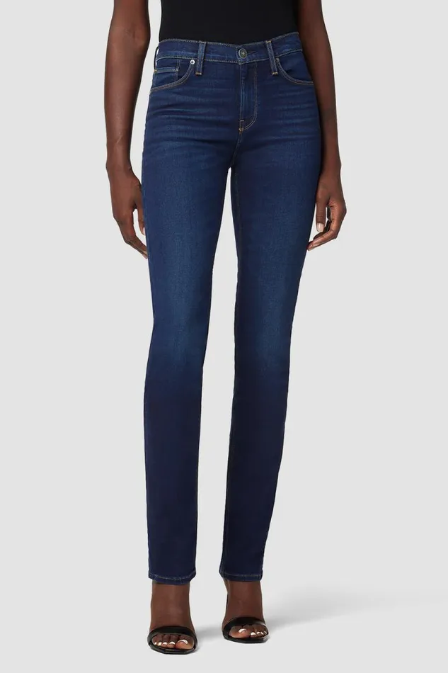 Straight Women Hudson Jeans Nico MidRise Straight Jean Requiem