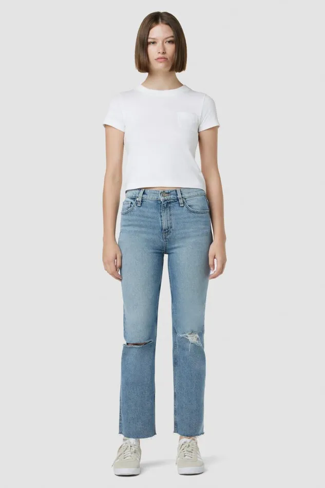 Straight Women Hudson Jeans Remi HighRise Straight Ankle Jean Destructed Obsession Straight Women Hudson Jeans Remi HighRise Straight Ankle Jean Destructed Obsession
