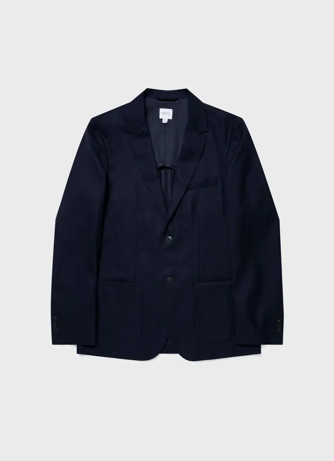 SUNSPEL Jackets and Coats Travel Wool Blazer Navy 8211 Men