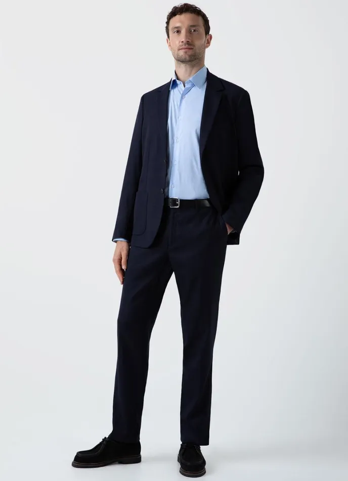 SUNSPEL Jackets and Coats Travel Wool Blazer Navy 8211 Men