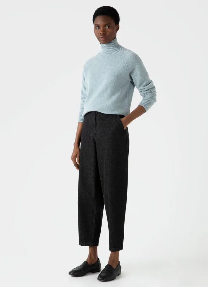 SUNSPEL Pants Denim Tapered Trouser Black Denim Wash 8211 Women