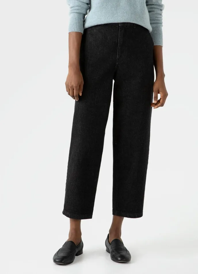 SUNSPEL Pants Denim Tapered Trouser Black Denim Wash 8211 Women