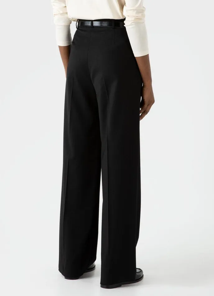 SUNSPEL Pants Pleated Wool Trouser Black 8211 Women