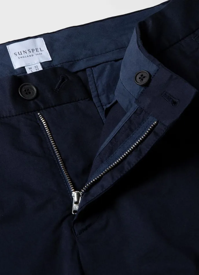 SUNSPEL Pants Slim Fit Chino Navy 8211 Men