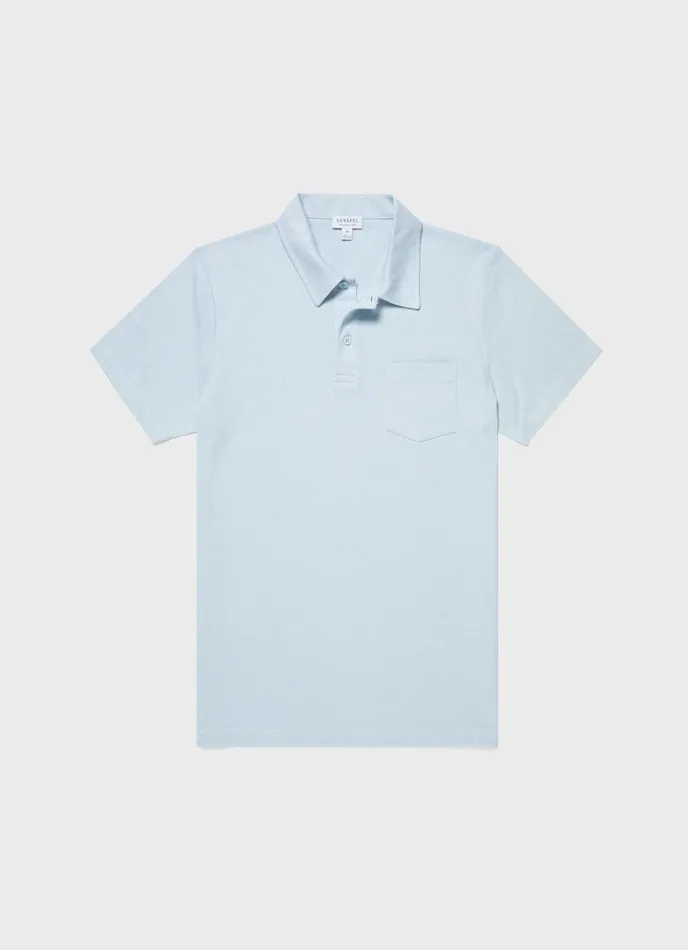 SUNSPEL Polo Shirts Riviera Polo Shirt Light Blue 8211 Men
