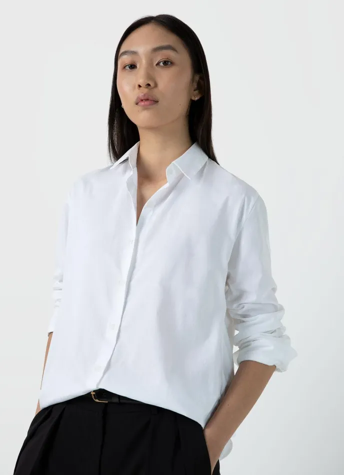 SUNSPEL Shirts and Blouses Cotton Shirt White 8211 Women