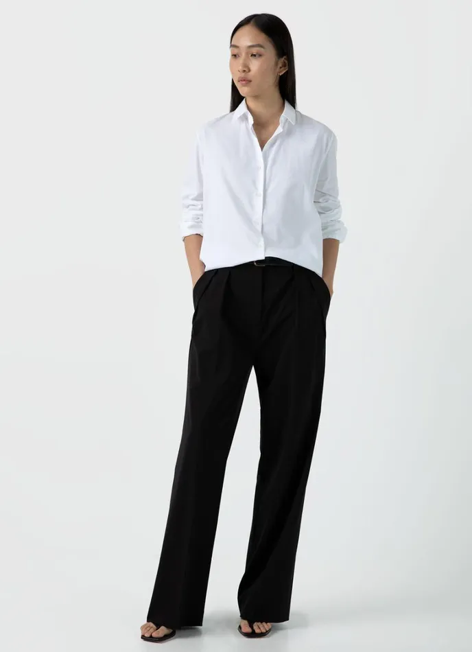 SUNSPEL Shirts and Blouses Cotton Shirt White 8211 Women