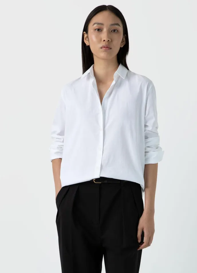 SUNSPEL Shirts and Blouses Cotton Shirt White 8211 Women
