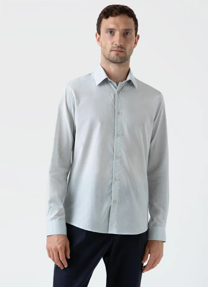 SUNSPEL Shirts Cotton Cashmere Shirt Light Blue 8211 Men