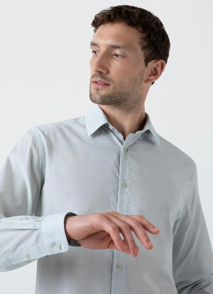 SUNSPEL Shirts Cotton Cashmere Shirt Light Blue 8211 Men